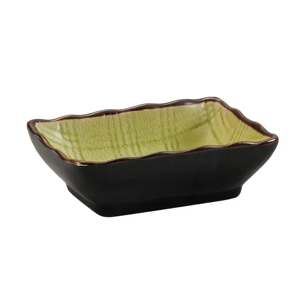 C.A.C. 666-32-G, 3.25-Inch Non-Glare Glaze Green Sauce Dish, 4 DZ/CS