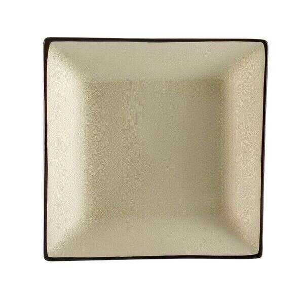 C.A.C. 666-8-W, 9-Inch Non-Glare Glaze White Square Plate, 2 DZ/CS