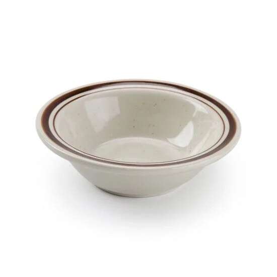 C.A.C. AZ-11, 5 Oz 4.75-Inch Arizona Brown Rim Fruit Dish, 3 DZ/CS