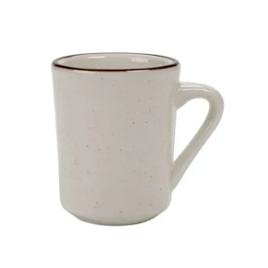 C.A.C. AZ-17, 8 Oz Arizona Narrow Rim Brown Speckled Ventura Mug, 3 DZ/CS