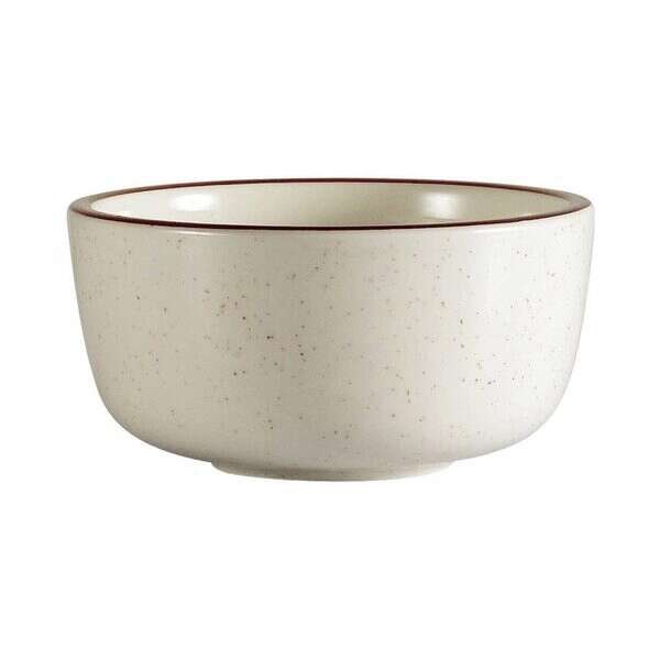 C.A.C. AZ-95, 9.5 Oz 4 3/8-Inch Arizona Brown Rim Jung Bowl, 3 DZ/CS