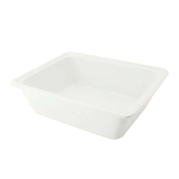 C.A.C. BF-102D, 12.75x10.38x4-Inch Rectangle Porcelain Pan, 4 PC/CS