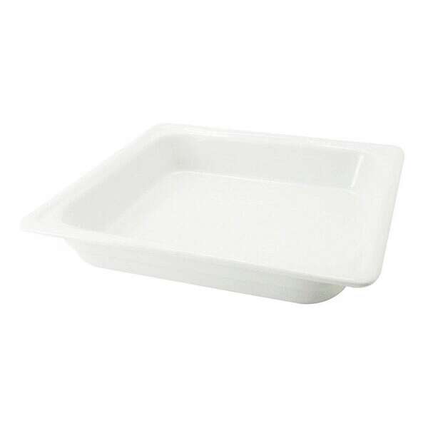 C.A.C. BF-203, 12.75x14x2.5-Inch Rectangle Porcelain Pan, 4 PC/CS