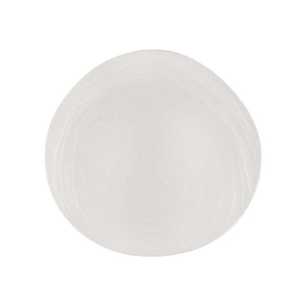 C.A.C. BHM-16, 10.75-Inch Porcelain Bone White Plate, DZ
