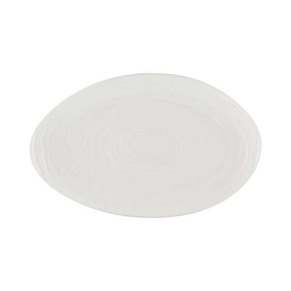 C.A.C. BHM-41, 14-Inch Porcelain Bone White Platter, DZ