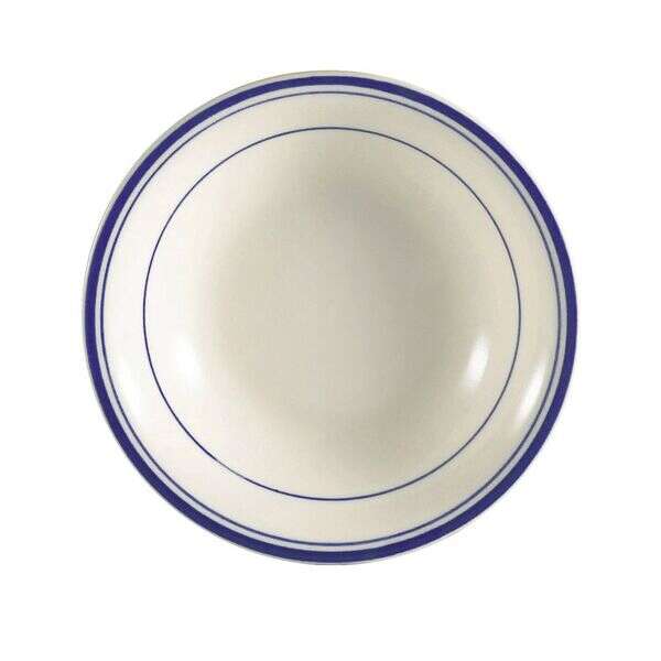 C.A.C. BLU-11, 5 Oz 4.75-Inch White Stoneware Fruit Dish, 3 DZ/CS