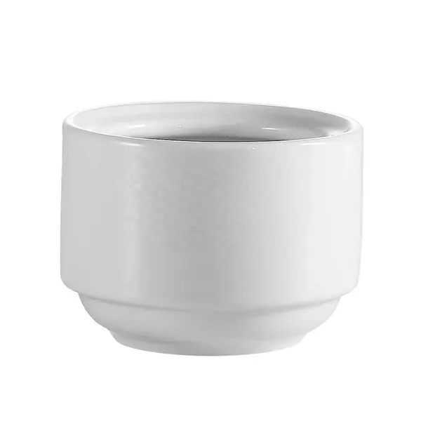 C.A.C. ВЅT-4, 7.5 Oz 4.5-Inch Boston White Porcelain Stacking Bouillon Cup, 3 DZ/CS