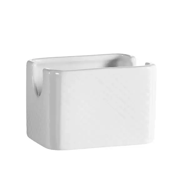 C.A.C. ВЅT-HSP, 3.5-Inch Boston White Porcelain Sugar Packet Holder, 4 DZ/CS