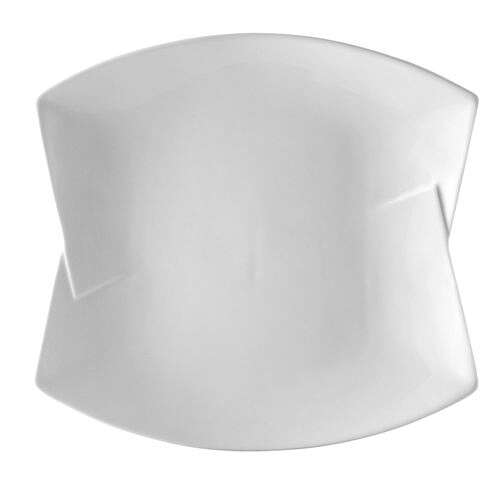 C.A.C. BTF-7, 7.5-Inch White Porcelain Rectangular Plate, 3 DZ/CS