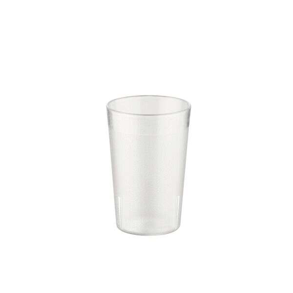 C.A.C. BVPT-08CL, 8 Oz Poly Pebble Textured Clear Tumbler, DZ