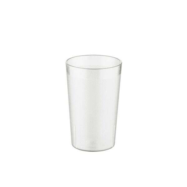 C.A.C. BVPT-10CL, 10 Oz Poly Pebble Textured Clear Tumbler, DZ