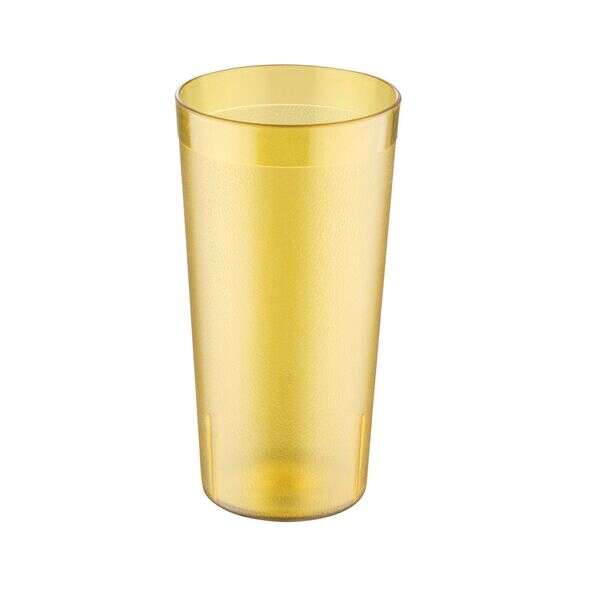 C.A.C. BVPT-20AM, 20 Oz Poly Pebble Textured Amber Tumbler, DZ