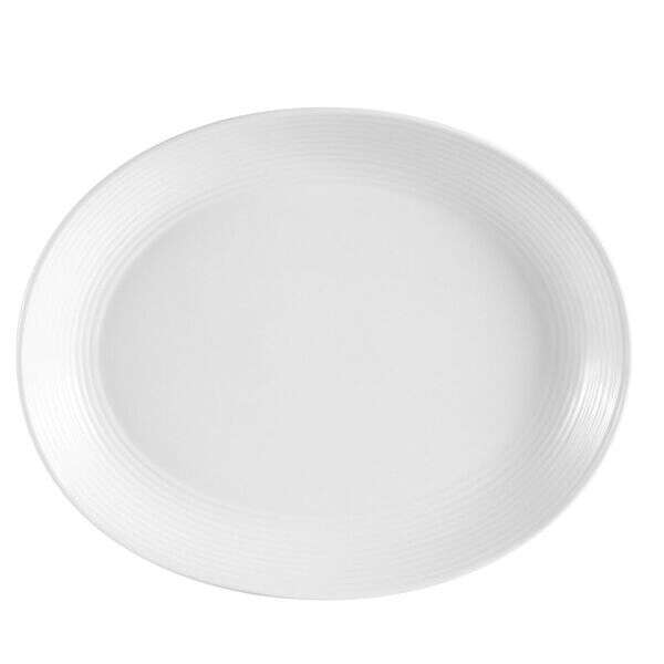 C.A.C. CВЅ-14C, 12.75-Inch Porcelain Coupe Oval Platter, DZ