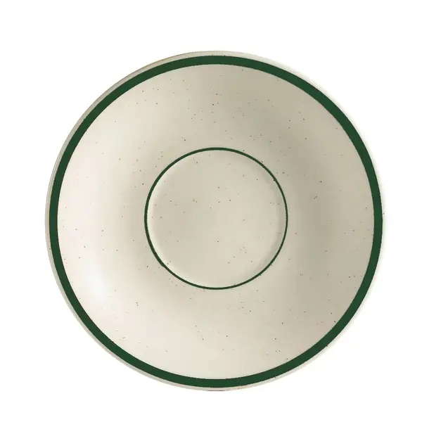 C.A.C. CES-2, 6-Inch Stoneware Emerald Saucer For CES-1, 3 DZ/CS