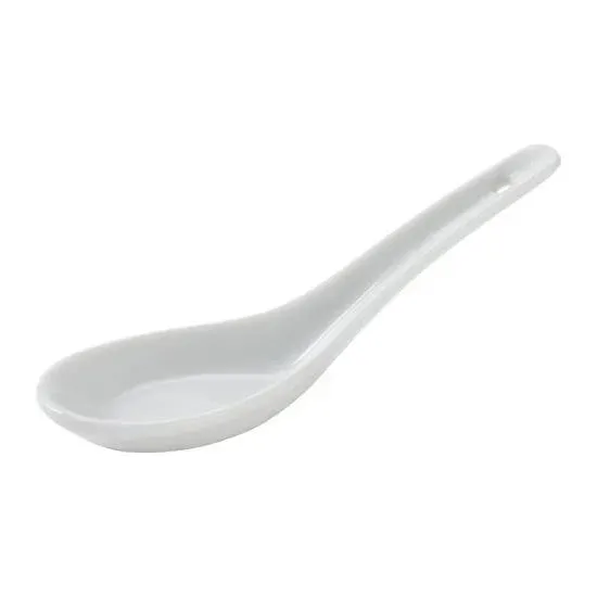 C.A.C. CN-41, 5.5-Inch White Porcelain Soup Spoon, 6 DZ/CS