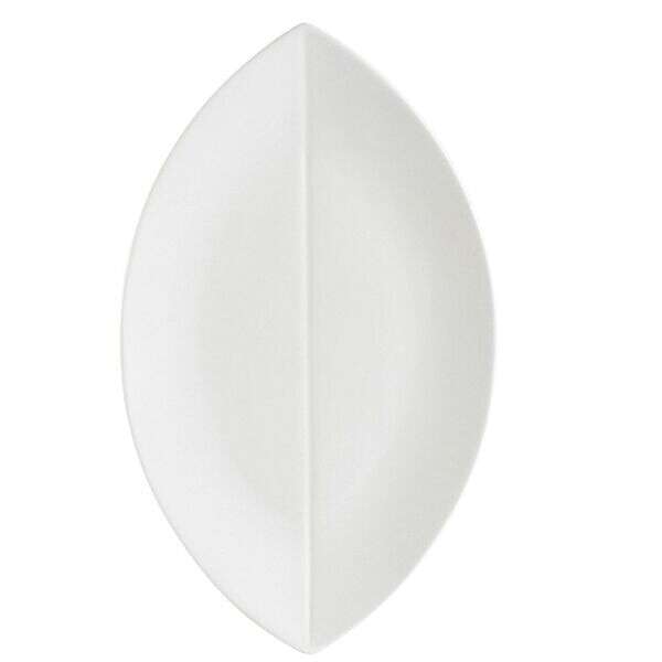 C.A.C. COL-V61, 16-Inch Leaf Shape Flat Platter, DZ