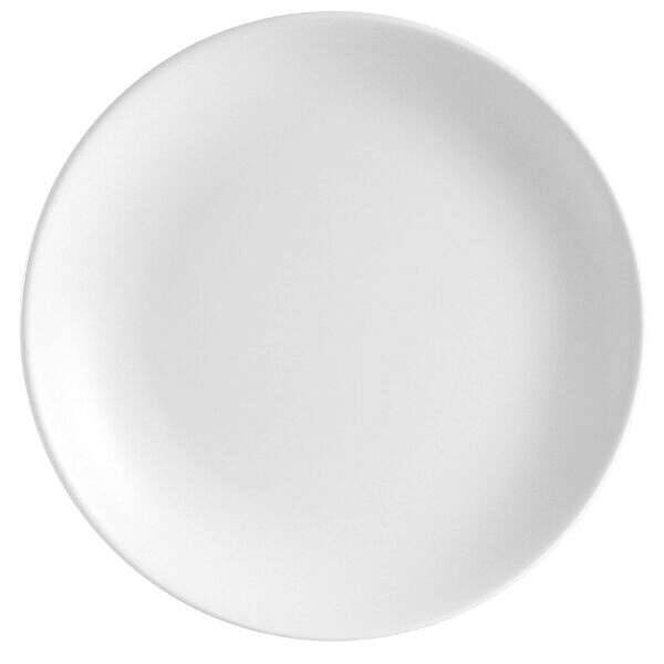 C.A.C. COP-8, 9-Inch White Porcelain Coupe Plate, 2 DZ/CS