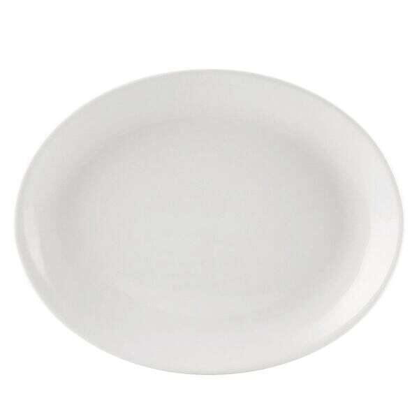 C.A.C. COP-OV34, 9.5-Inch Porcelain Coupe Oval Platter, 2 DZ/CS