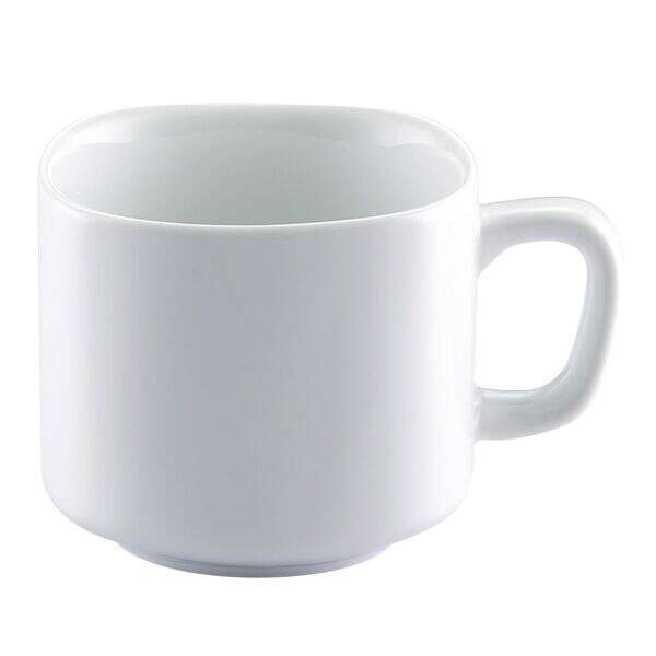 C.A.C. COP-SQ1, 8.5 Oz 3-Inch Porcelain Square Cup, 3 DZ/CS
