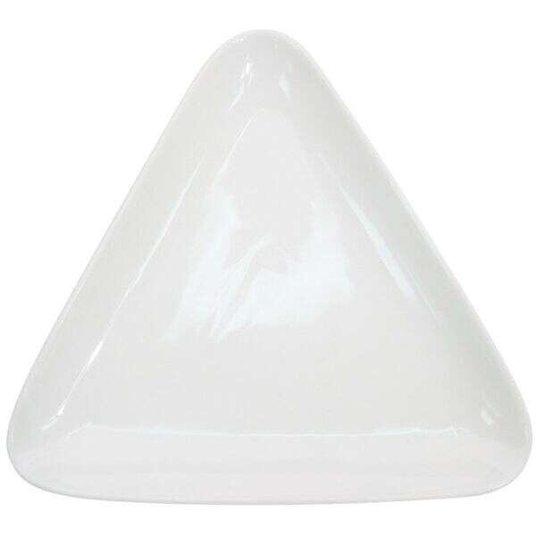 C.A.C. COP-T8, 8.25-Inch Porcelain Coupe Triangular Plate, 2 DZ/CS