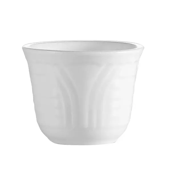 C.A.C. CRO-45, 4.5 Oz Porcelain Embossed Corona Chinese Tea Cup, 3 DZ/CS