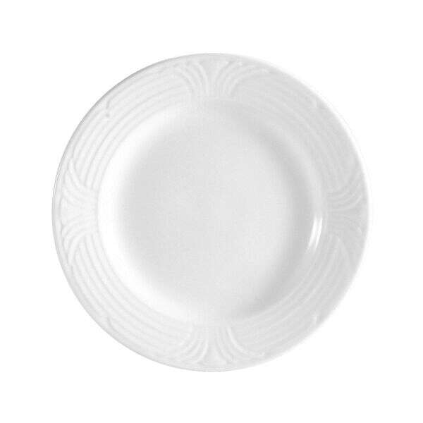 C.A.C. CRO-9, 9.75-Inch Porcelain Embossed Corona Dinner Plate, 2 DZ/CS