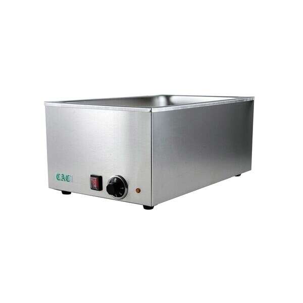 C.A.C. ELFW-1200, 22.5-inch Countertop Full-Size Stainless Steel Electric Food Warmer, 1200W