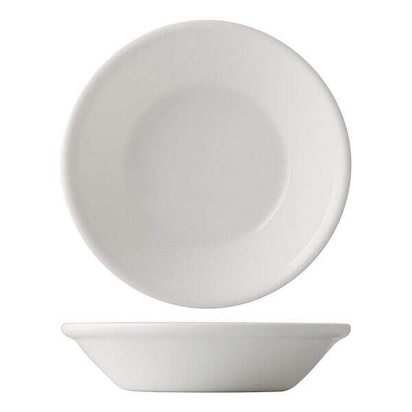 C.A.C. EVT-32, 3.5 Oz Fully Glazed Porcelain Fruit Dish, 3 DZ/CS