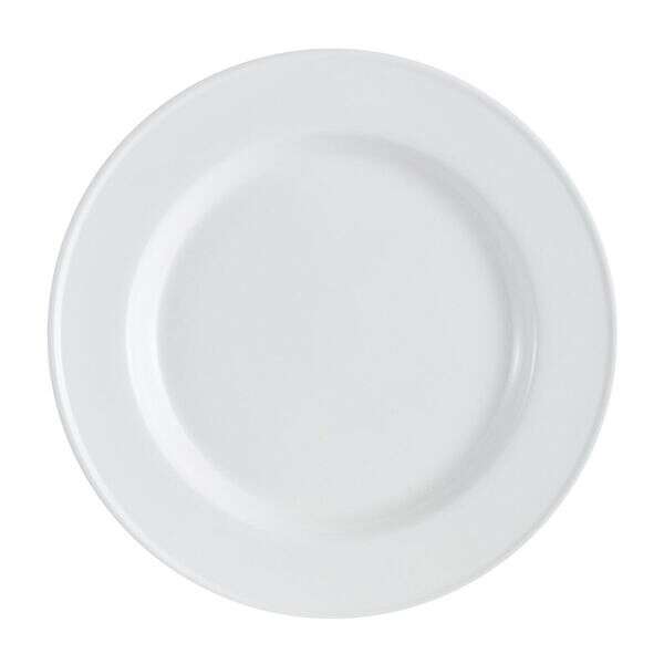 C.A.C. EVT-9, 9.75-Inch Fully Glazed Porcelain Round Plate, 2 DZ/CS