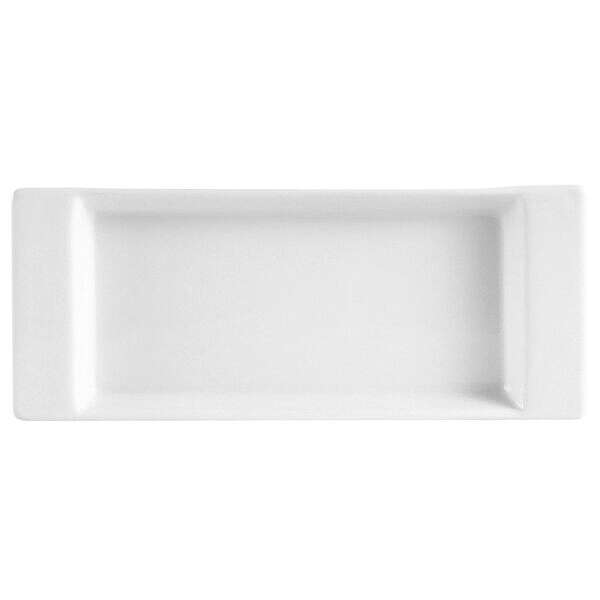 C.A.C. F-2S, 8.75x3.5-Inch White Porcelain Rectangular Fortune Tray, 2 DZ/CS