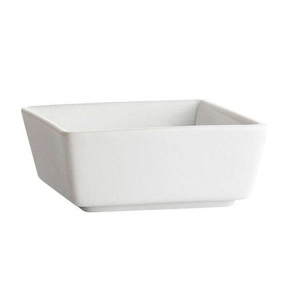 C.A.C. F-BW6, 22 Oz 5.25-Inch Square Porcelain Fortune Bowl, 3 DZ/CS