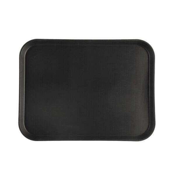 C.A.C. FGTD-1520BK, 15x20-inch Rectangular Fiberglass Black Tray