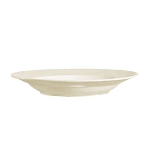 C.A.C. FR-120, 12-Inch Dia. 22 Oz White Stoneware Round Franklin Pasta Bowl, DZ