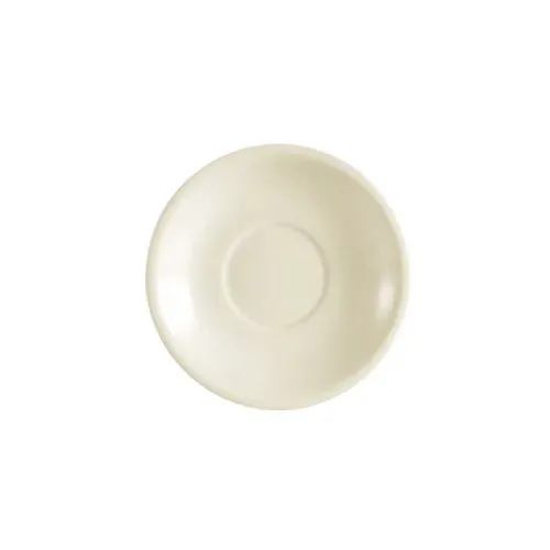 C.A.C. FR-2, 6-Inch White Stoneware Franklin Saucer for FR-1, 3 DZ/CS