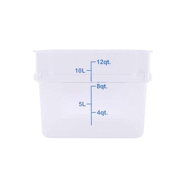- FS1P-SQ12C, 12 Qt Polycarbonate Clear Square Food Storage Container