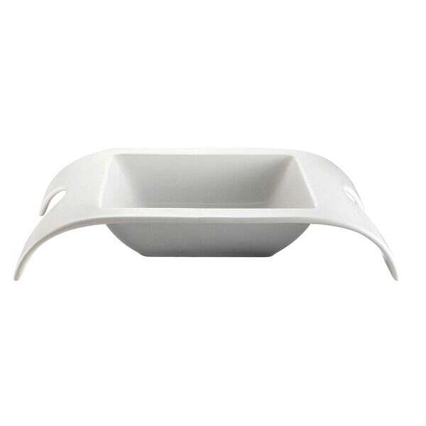 C.A.C. FSB-110, 24 Oz 11.5x8.75-Inch Porcelain Deep Square Bridge Bowl, 6 PC/CS
