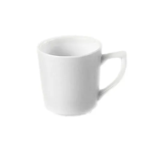 C.A.C. FT-8-P, 8.75 Oz 3.25-Inch Super White Rolled Edge Frontier Mug, 3 DZ/CS