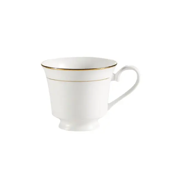 C.A.C. GRY-1, 7 Oz 4.5-Inch Porcelain Golden Royal Banquet Cup with Gold Band, 3 DZ/CS (Discontinued)