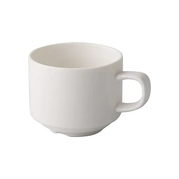 C.A.C. GW-1-S, 8.5 Oz 3.5-Inch Porcelain Bone White Stacking Cup, 3 DZ/CS