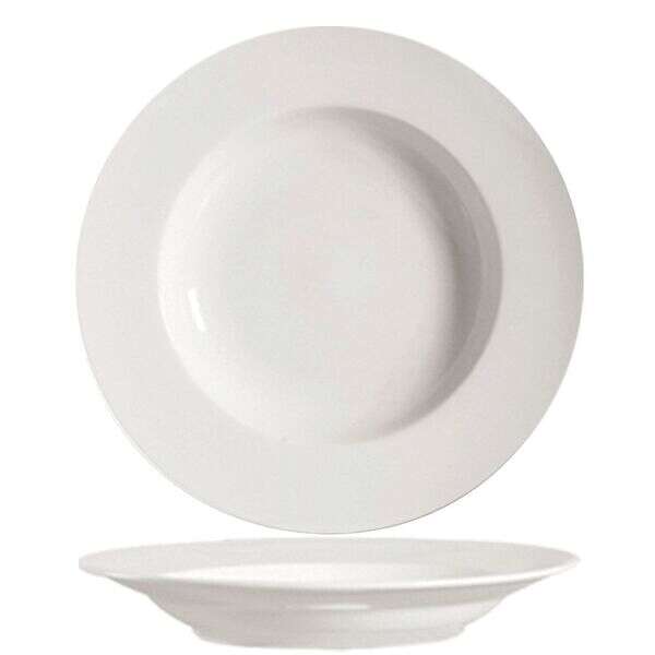 C.A.C. GW-115, 24 Oz 11.37-Inch Porcelain Bone White Pasta Bowl, DZ