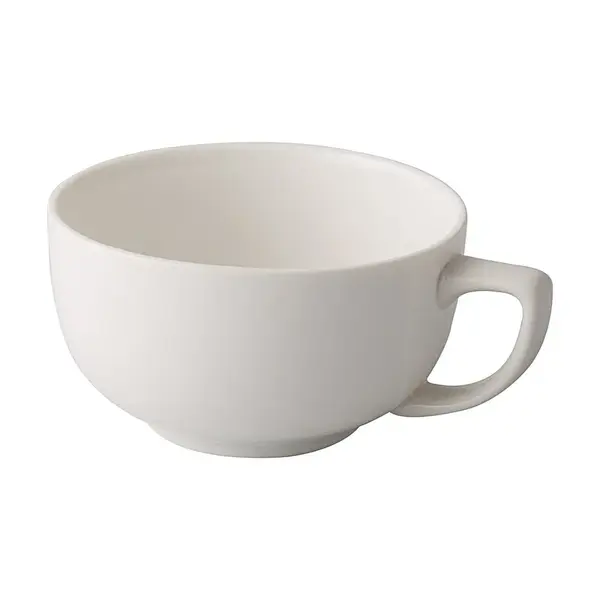 C.A.C. GW-56, 14 Oz 4.75-Inch Porcelain Bone White Cappuccino Cup, 3 DZ/CS