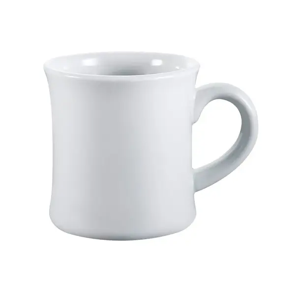 C.A.C. HAR-12-P, 12 Oz 3.5-Inch White Porcelain Hartford Mug, 3 DZ/CS