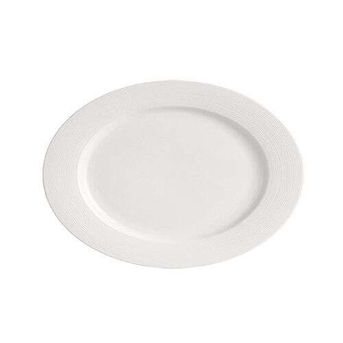 C.A.C. HMY-34, 9.75-Inch Harmony Porcelain Oval Platter, 2 DZ/CS