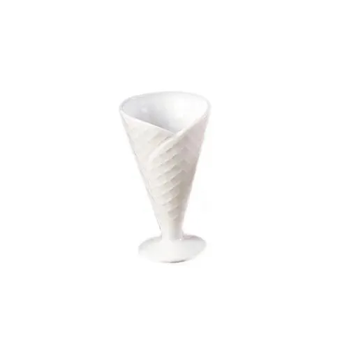 C.A.C. ICE-8, 8 Oz 4-Inch White Porcelain Ice Cream Cup, 2 DZ/CS