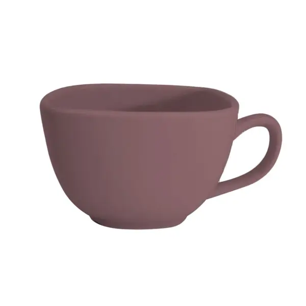 C.A.C. KC-1-PLM, 8 Oz 3.75-Inch Plum Stoneware Square Cup, 3 DZ/CS