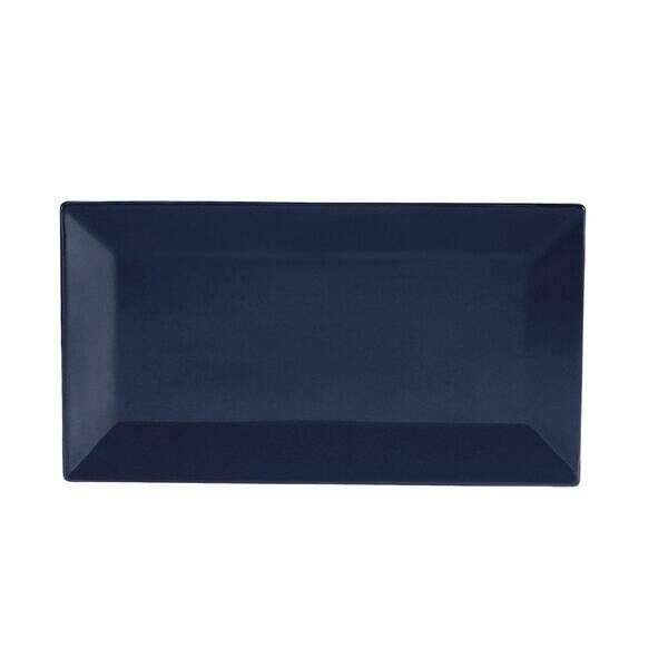 C.A.C. KC-13-CBU, 11.5-Inch Cobalt Blue Stoneware Rectangular Platter, DZ