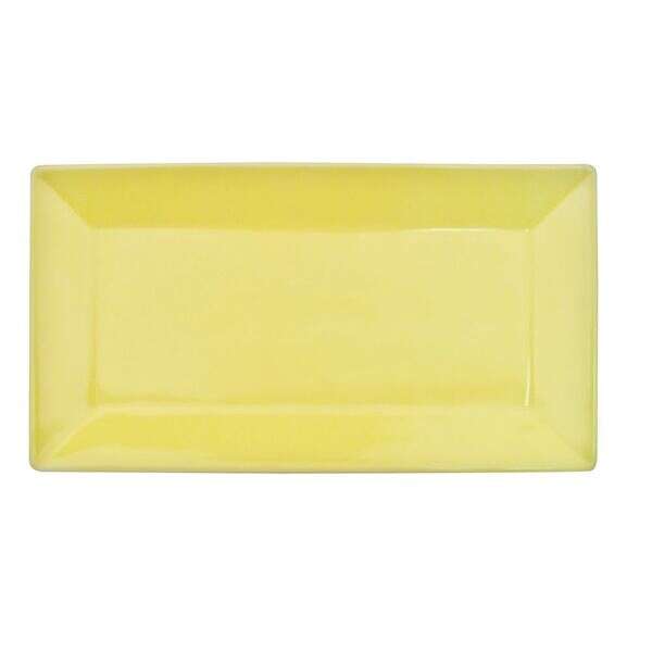 C.A.C. KC-13-SFL, 11.5-Inch Sunflower Stoneware Rectangular Platter, DZ