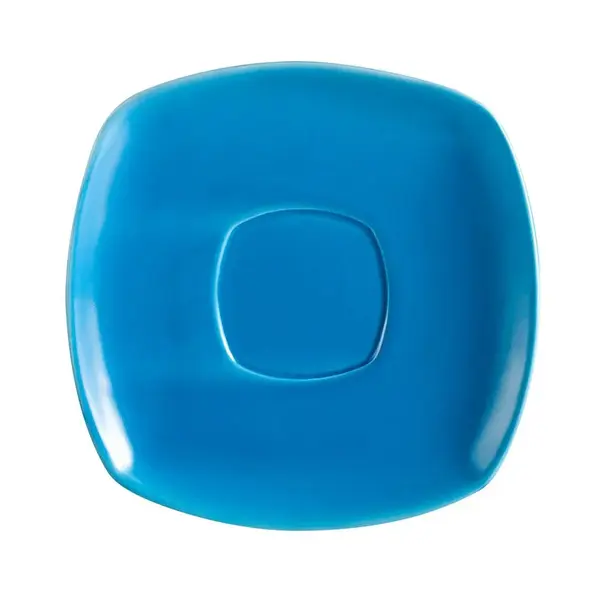 C.A.C. KC-2-PCK, 6-Inch Peacock Stoneware Saucer for KC-1-PCK, 3 DZ/CS