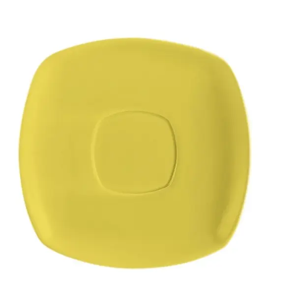 C.A.C. KC-2-SFL, 6-Inch Sunflower Stoneware Saucer for KC-1-SFL, 3 DZ/CS