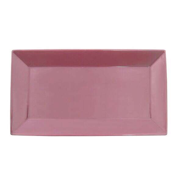 C.A.C. KC-51-PLM, 14.5-Inch Plum Stoneware Rectangular Platter, DZ
